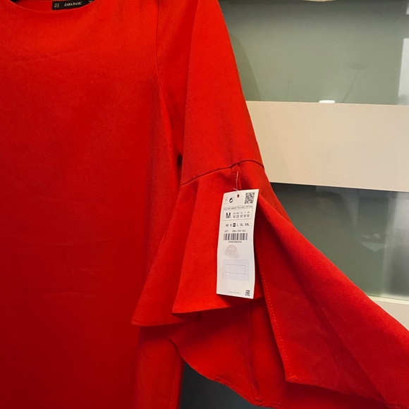 Zara flared-sleeve tunic dress - Picture 4 of 15